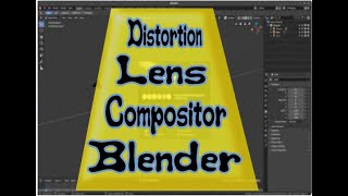 Blender Compositor Lens Distortion Node Baltimore [upl. by Sumner125]