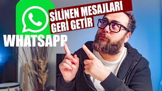 Whatsappda Silinen Mesajları Geri Getirme Nasıl Yapılır [upl. by Ybbed]