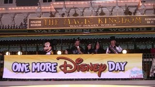 One More Disney Day welcome ceremony at the Magic Kingdom Walt Disney World [upl. by Meagher]