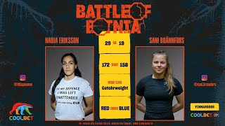 Battle of Botnia 11 Nadja Eriksson vs Sani Brännfors [upl. by Eelnayr306]