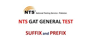 Prefixes and Suffixes for the NTS GAT Test Unlock Vocabulary Excellence [upl. by Srini]