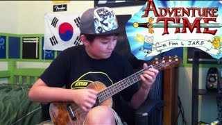 Adventure Time Ending Song Island Song  Solo Fingerstyle Ukulele  fender ukulele [upl. by Iborian]