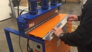 PROFAB Vertical Hydraulic Button Punch Cheek Bender 1 [upl. by Akiras]