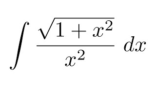 Integral of sqrt1x2x2 substitution  substitution  partial fraction decomposition [upl. by Banks781]