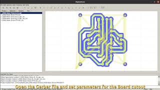 Converting Gerber Files to Gcode Using FlatCAM [upl. by Kcirted631]