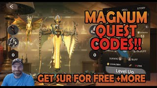 3 Codes  Get Sur  Magnum Quest [upl. by Leamiba134]