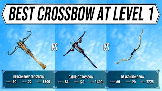 Skyrim Best Weapons  How to get Daedric crossbow at Level 1 [upl. by Newlin]