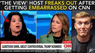 The View Host LOSES HER MIND After Getting EMBARRASSED On CNN [upl. by Yahsan]