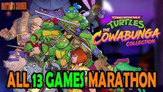 Teenage Mutant Ninja Turtles The Cowabunga Collection ALL 13 GAMES Marathon [upl. by Ahteres833]