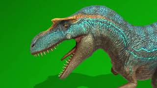 Free Green Screen Dinosaur GORGOSAURUS  Jurassic World for Effect Video [upl. by Nordek372]