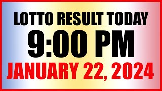 Lotto Result Today 9pm Draw January 22 2024 Swertres Ez2 Pcso [upl. by Rheta]