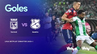 Nacional vs Medellín goles  Liga BetPlay Dimayor 2023 1  Fecha 10 [upl. by Ellord]