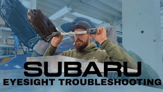 HOW TO SUBARU EYESIGHT CAMERA REPLACEMENT amp CALIBRATION [upl. by Sllew]