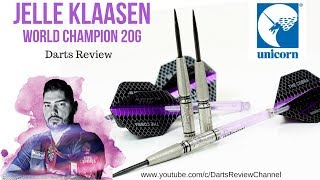 Unicorn Jelle Klaasen World Champion Natural 20g darts review [upl. by Flanigan693]