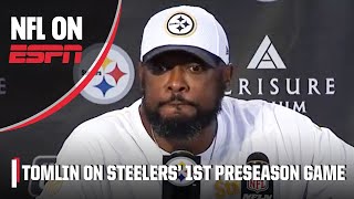 Mike Tomlin Justin Fields performance against Texans negated by fumbles  NFL on ESPN [upl. by Franzen]