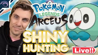 LIVE SHINY ROWLET HUNTING Pokemon Legends Arceus Mass Outbreak Shiny Hunting [upl. by Cobb]