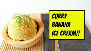 VEGAN CURRY BANANA ICE CREAM🍦🍦 [upl. by Airdnal]