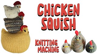 Adorable Chicken Pattern Sentro Circular Knitting Machine Tutorial [upl. by Ennaj]