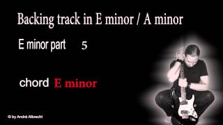 backing track in E minor  A minor hardrock metal [upl. by Arelc818]