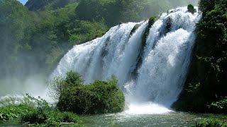 Waterfall  Jungle Waterfall  Waterfall Of The World  Waterfall Sounds For Relaxing [upl. by Eednarb]