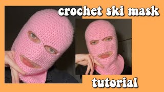 EASY Crochet Ski Mask Tutorial [upl. by Olimac124]