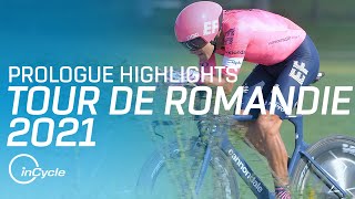 Tour de Romandie 2021  Prologue Highlights  inCycle [upl. by Norvil98]