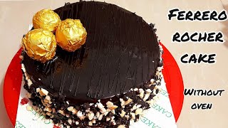 Ferrero Rocher Cake in Tamil  No Oven  How To Make Ferrero Rocher Cake at Home  Nutella Cake 😋 😋😋 [upl. by Nybor]