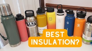 Which Water Bottle has the Best Insulation [upl. by Atiragram603]