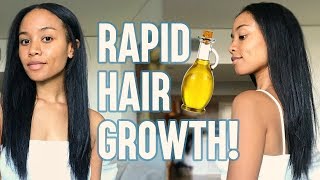 5 Best Oils For FASTER Hair Growth 🙌🏽 [upl. by Ecreip467]