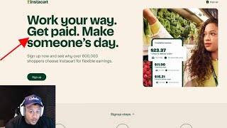 Make Money With Instacart Shopper App  Side Hustle or Full Time [upl. by Nob]