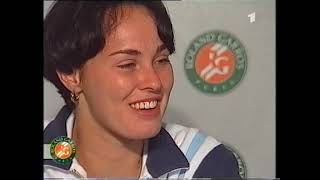 1998 French Open Semifinal Seles vs Hingis [upl. by Etteuqal161]