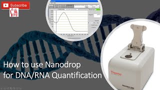 How to use Nanodrop to measure DNARNA [upl. by Wilona]