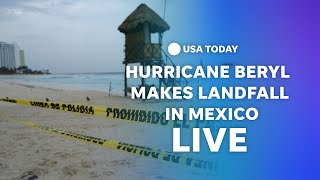 WATCH LIVE Hurricane Beryl makes landfall in Mexico [upl. by Ileane]