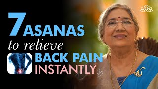 5 Minutes Yoga for Instant Back Pain Relief  Home Remedies  7 Best Back Pain Asanas [upl. by Airotciv]