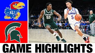 1 Kansas vs Michigan State Highlights  NCAA Mens Basketball  2024 College Basketball [upl. by Teresa]