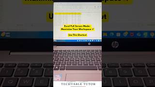 How to Use FullScreen Mode in Excel – Maximize Your Workspace excel excelshorts [upl. by Emawk466]