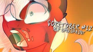 Burning GORETOBER 12  MLP Speedpaint [upl. by Nahem]