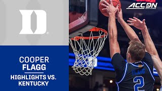 Dukes Cooper Flagg Notches 26 Points Versus Kentucky [upl. by Bridgid]