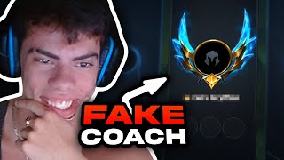 FAKE quotCHALLENGER COACHquot PLAYS ON THE RANK 1 ACCOUNT [upl. by Ymorej]