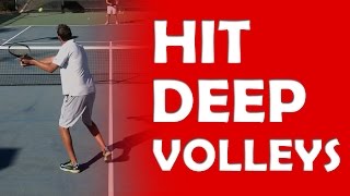 Depth On Volleys  HIT WITH DEPTH [upl. by Anairdna]