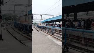 A crowd of people lined up to board the train shortsfeed shortfeeds ytshorts viralshorts train [upl. by Garnet784]