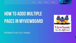 6 how to addd multiple pages in myviewboard II How to check total pages in my viewboard [upl. by Yanarp]