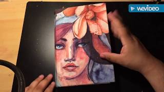 My Jane Davenport watercolor journal flip through [upl. by Tedmund]