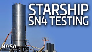 Starship SN4 Preburner Test in Boca Chica [upl. by Ijic]