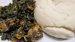 Cook Nigerian EdikangIkong Vegetable Soup Youll Ever Make  At home with mamas cooking tip [upl. by Cal]