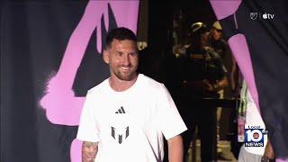 Inter Miami unveils Lionel Messi at DRV PNK stadium in front of 20000 fans [upl. by Doy623]