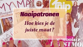 Hoe kies je de juiste maat naaipatroon [upl. by Esereht]