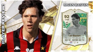 HE HAS 4 STAR SKILLS NOW 👀 92 RATED WINTER WILDCARD ICON MARCO VAN BASTEN REVIEW  EA FC24 [upl. by Fawcette762]