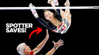 20 Moments Where Spotters ACTUALLY Helped in Gymnastics [upl. by Latrell]