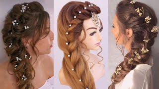 Navratri Special Hairstyles 2024 l easy braids hairstyles for long hair l bridal hairstyles kashees [upl. by Foy]